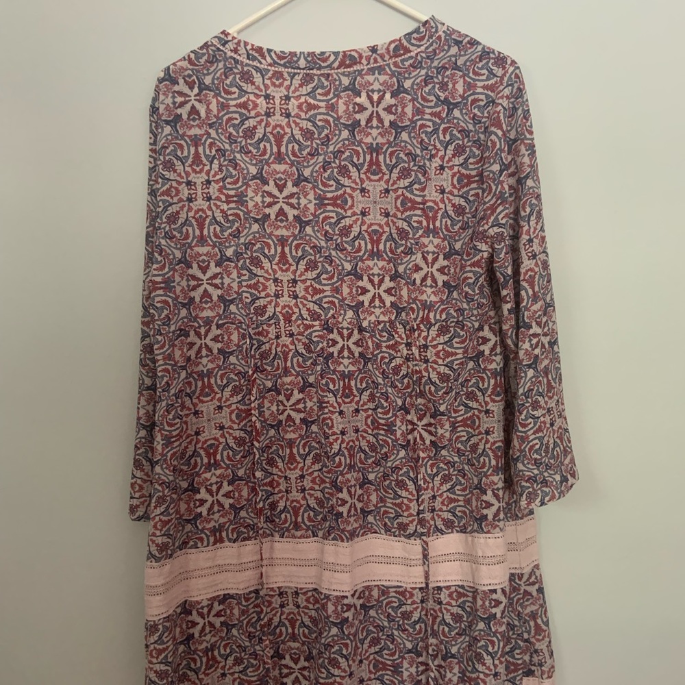 Pink Patterned Flowy Dress - Picture 3 of 3